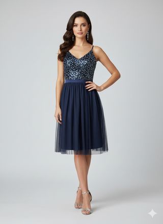 LIQUIDACION! Vestido nuevo azul marino ✨ S y M