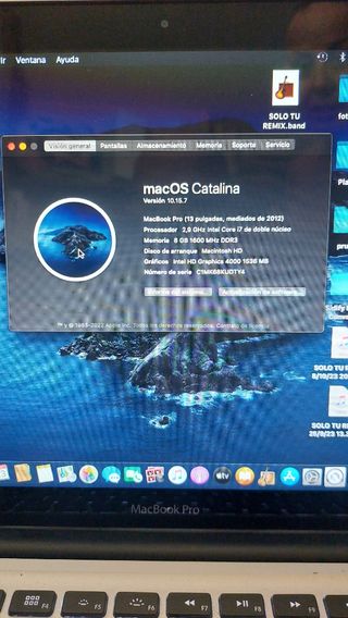 MacBookPro 13" 2012 i7 - Catalina