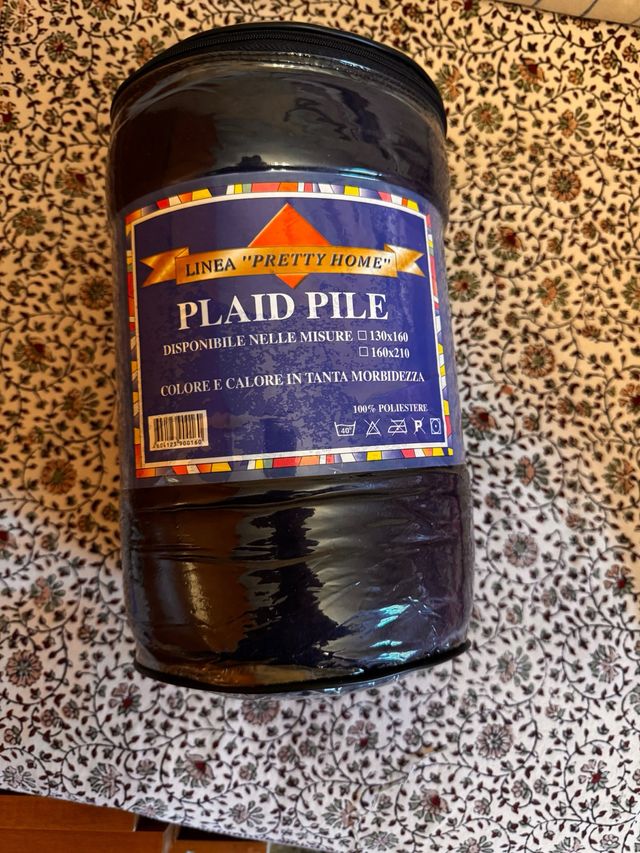 Plaid Pile Nero - 130x160/160x210