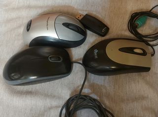 Lote 3 ratones inalámbrico, PS2 y usb