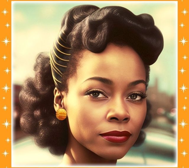 Pendientes vintage trenzados - naranja y blanco