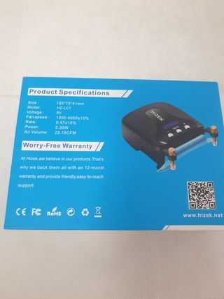 Enfriador Portátil HIZEK - Para Portátiles Nuevo