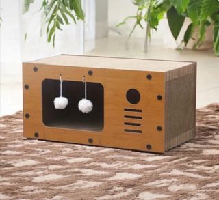 Nuovo casetta in legno e tiragraffi