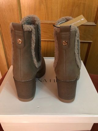 Botines Anna Field - Marron Claro