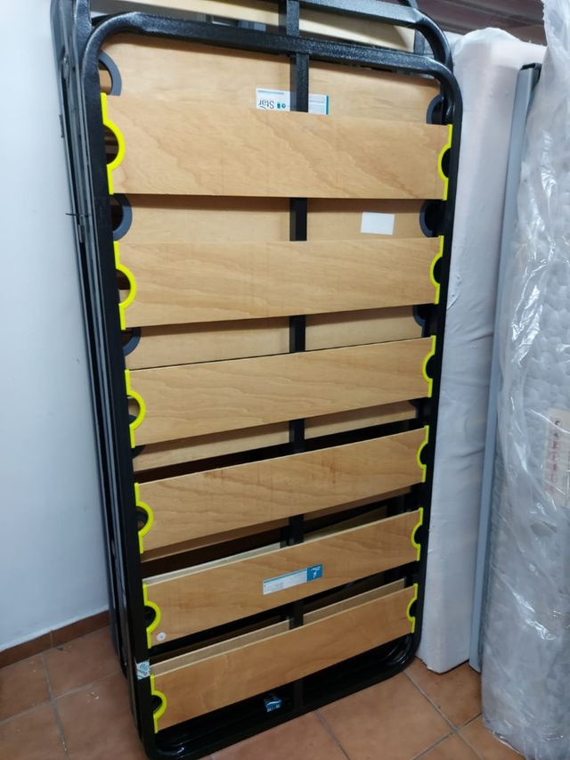 Somier 90x190 - metálico, madera