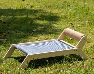 Simpatica sdraio gatto cagnolino con rullo gioco