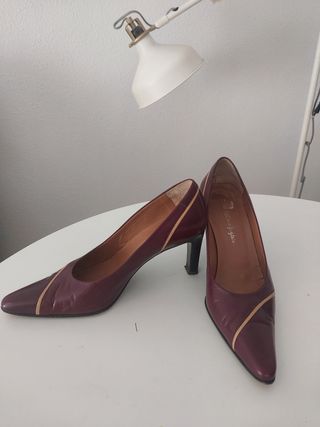 Zapatos tacón mujer Burdeos Talla 42