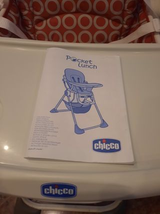 Trona Chicco roja con bandeja