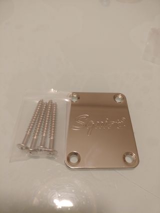 Placa neck Squier para guitarra telecaster strato