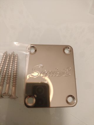 Placa neck Squier para guitarra telecaster strato