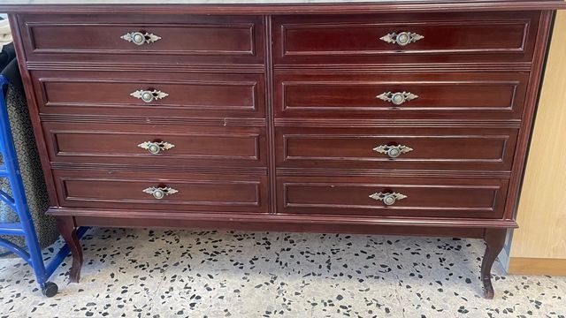 Cómoda 8 cajones madera