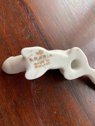 Conjuntos estatuetas doninhas porcelana Arabis