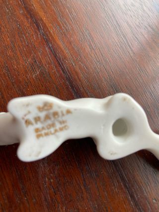 Conjuntos estatuetas doninhas porcelana Arabis