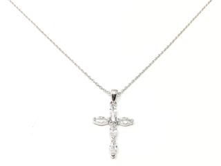 collar plata 925mm con piedra con circonita 19 5cm