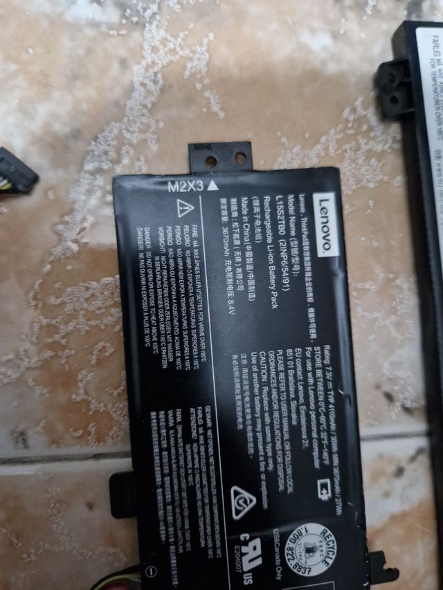 Baterías Lenovo usadas