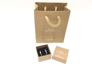 pendientes plata 925mm con piedra con circonita
