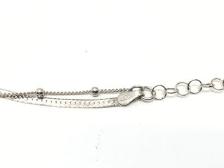 collar plata 925mm con piedra con perla 19 5cm