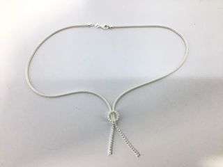 collar plata 925mm con piedra con circonita 23cm