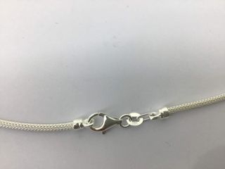 collar plata 925mm con piedra con circonita 23cm