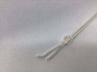 collar plata 925mm con piedra con circonita 23cm