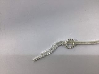 collar plata 925mm con piedra con circonita 23cm