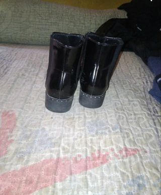 Botines de mujer negros con brillitos