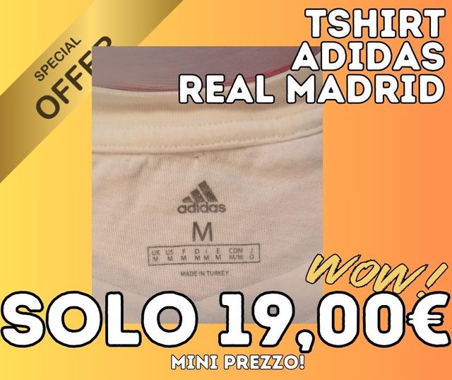 T-shirt Adidas Real Madrid 35o titolo – Taglia M