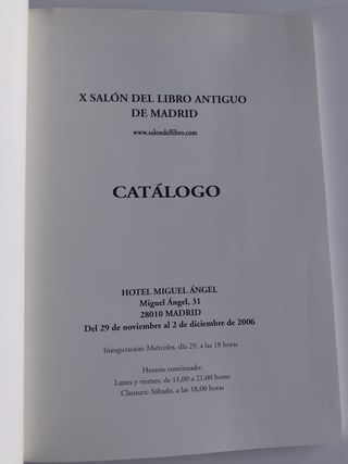 📚 Catálogo Oficial - X Salón Libro Antiguo Madrid