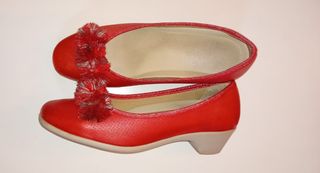 Zapatos rojos mujer tacón bajo