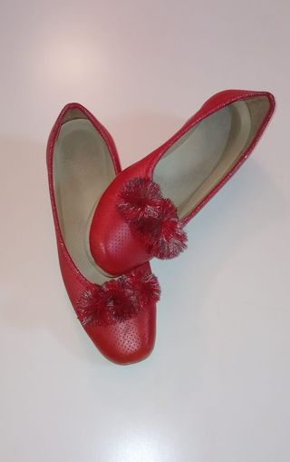 Zapatos rojos mujer tacón bajo