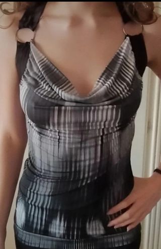 Top nero e grigio Tg S