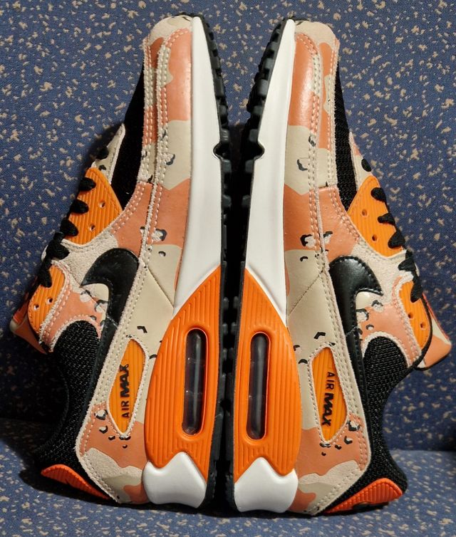 Zapatillas Nike Air Max 90  Naranja Camo Pack.