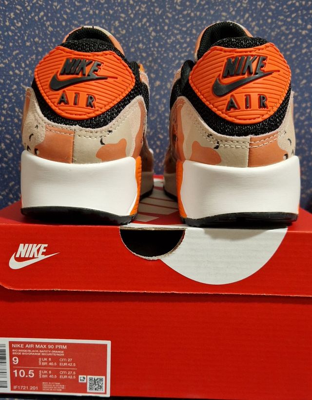 Zapatillas Nike Air Max 90  Naranja Camo Pack.