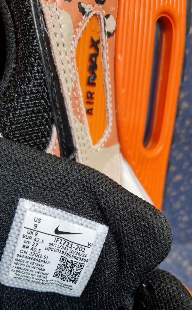 Zapatillas Nike Air Max 90  Naranja Camo Pack.
