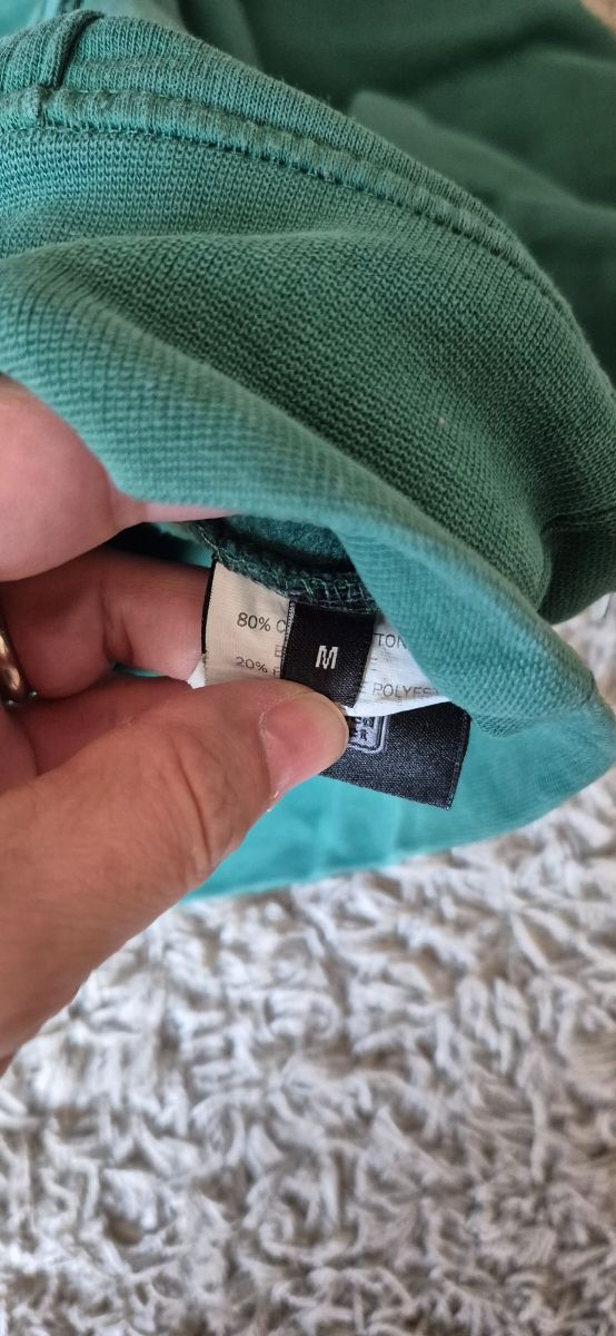 Felpa verde uomo taglia M