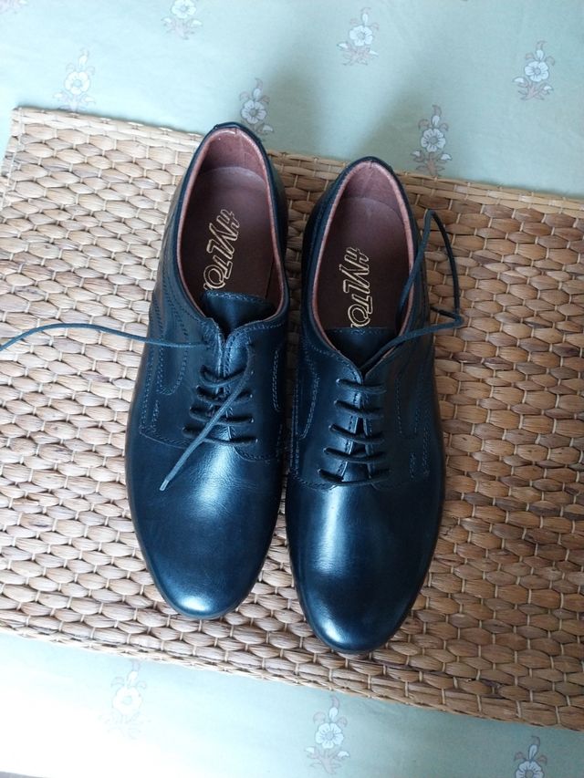 Zapatos negros Piel - Talla 42