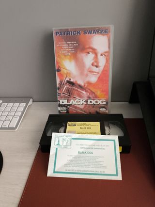 VHS Black Dog - Patrick Swayze