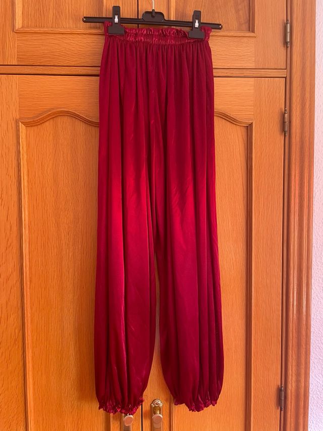 Pantalones danza oriental rojos
