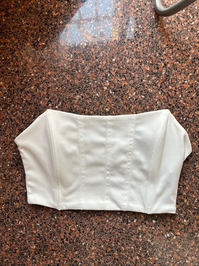 Top blanco - crop top