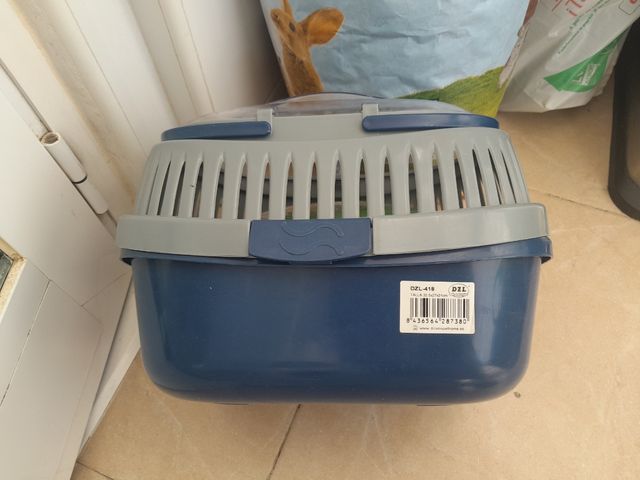 Kit hámster: Transportin+sustrato + heno+ arena. R