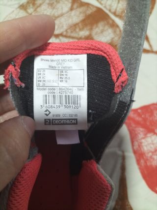 BOTAS SENDERISMO NIÑA Nº 26