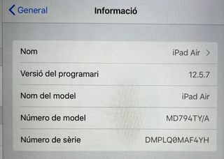IMPECABLE iPad Air 16Gb Wifi + Celular plata