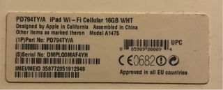 IMPECABLE iPad Air 16Gb Wifi + Celular plata