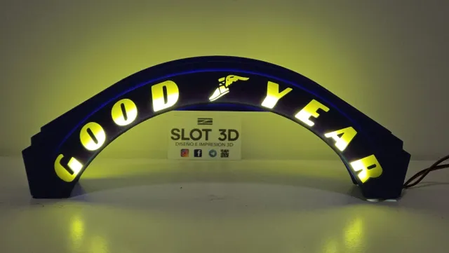 Puente Slot 3D Dunlop y Goodyear