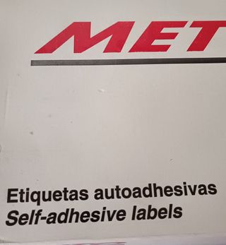 Rollos de etiquetas Precio Meto Fluo 26 x 16 mm.