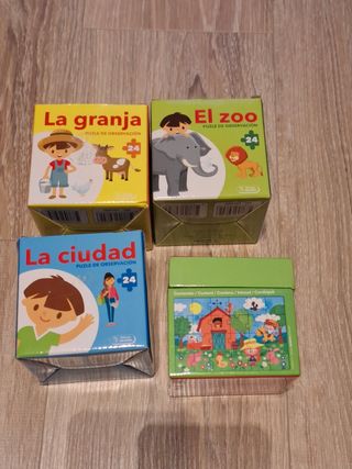 4 Puzzles infantiles 24 piezas