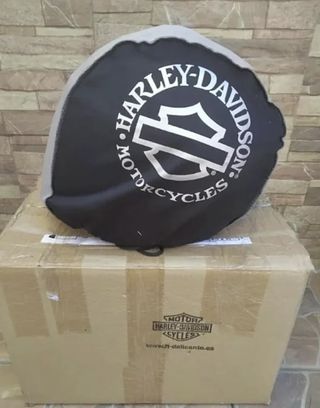Casco Harley Davidson HD negro y rojo