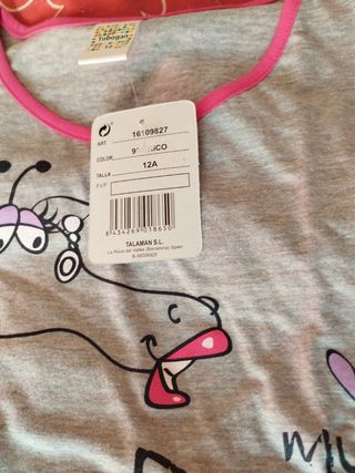 Pijama infantil verano sin usar