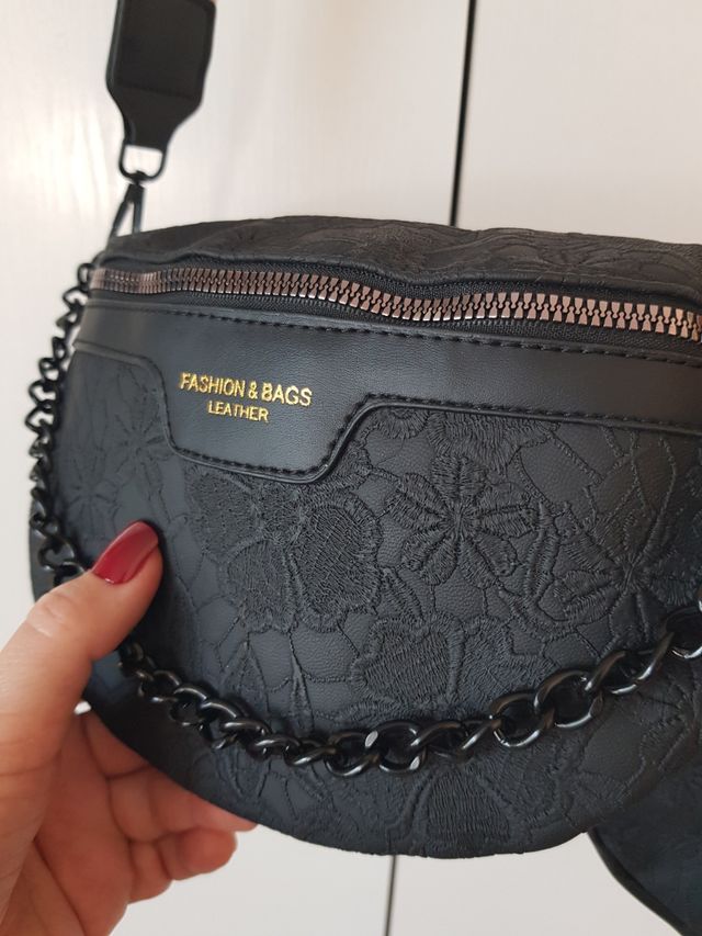 Bolso bandolera negro - riñonera