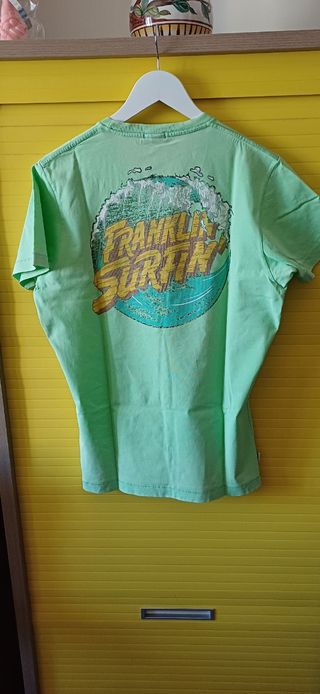 T-shirt estiva verde Frankly Surfin'